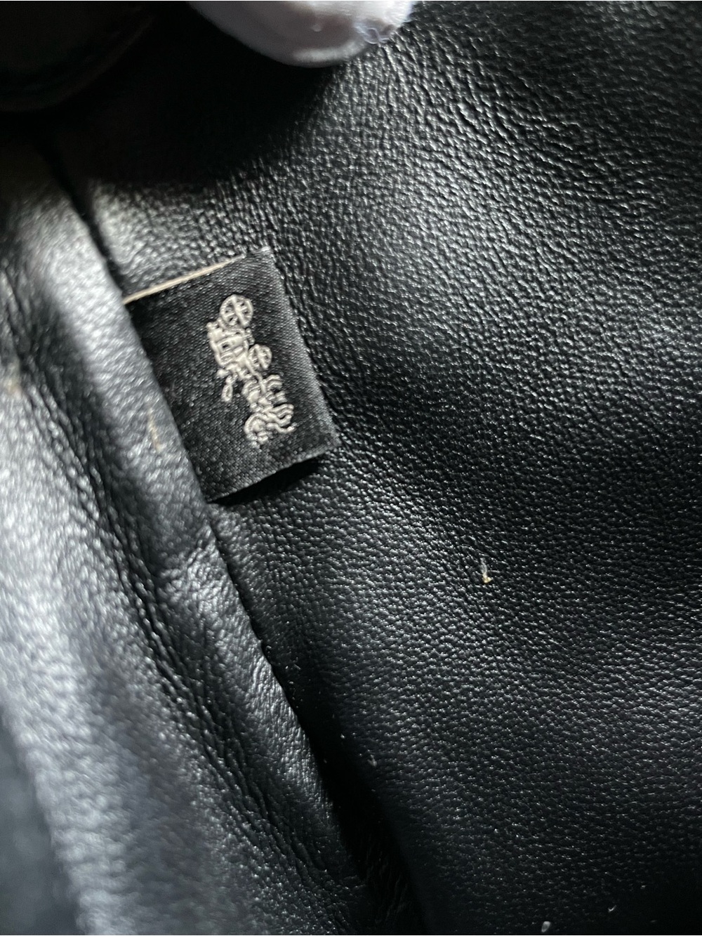 COACH Black Leather Tea Rose Drifter Crossbody with Pink & Blue Floral Appliqué - Picture 7 of 14